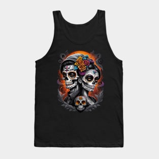 Parejas - Couples- Dia De Los Muertos Tank Top